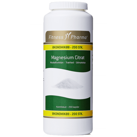 Fitness Pharma Magnesium Citrat | 200 kapslar