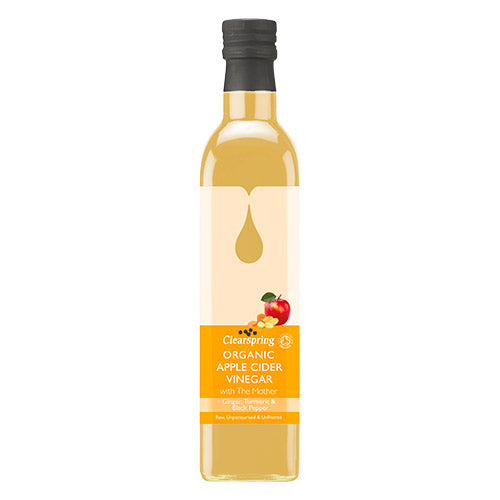 Äppelcidervinäger Eko Med Ingefära, Gurkmeja, Peppar & Ättiksmor