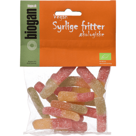 Biogan Syrliga Vingummin Utan Gelatin Ekologisk | 75 g