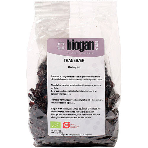 Biogan Ekologiska Tranbär | 500 gr
