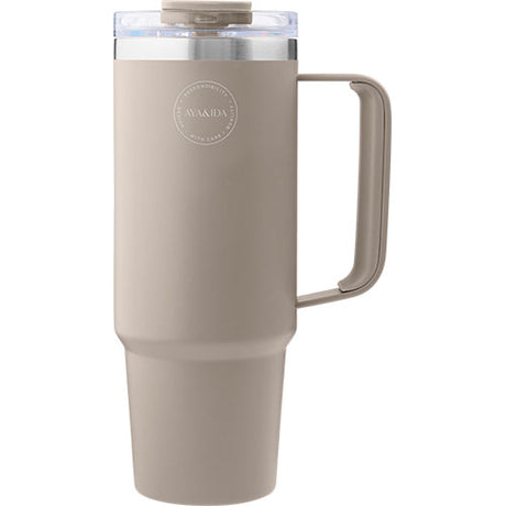 Termosmugg med sugrör Cream Beige