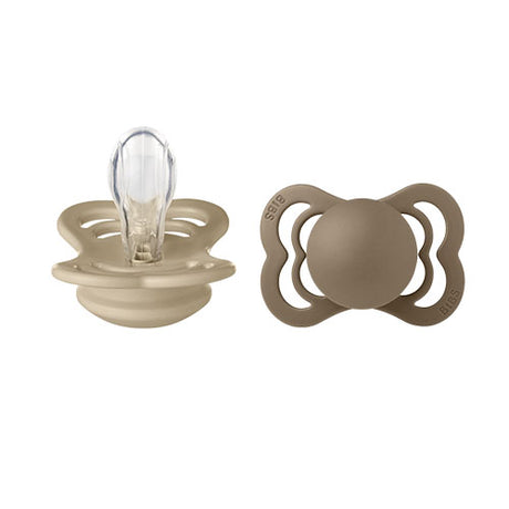 Supreme Silicone 0-6mån (Vanilj/Mörk Ek) 2 st