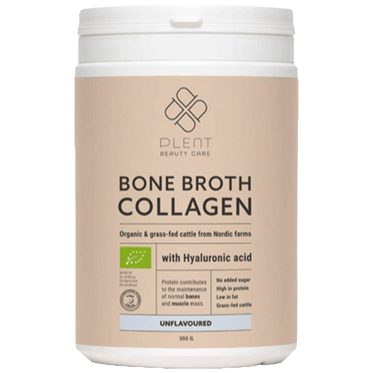 Plantforce Plent Bone Broth Collagen Unflavoured Organic | 300 g