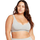 Padded Shaper Crop Bra lysegrå str. L