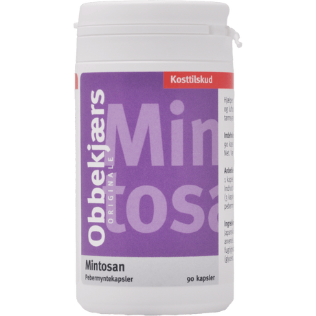 Obbekjærs Mintosan 200 Mg | 90 kapslar