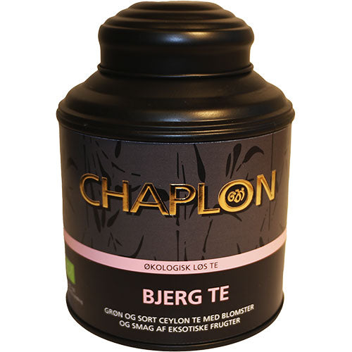 Bergblomma Svart/Grön Te i Burk EKO