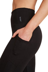 Bambu High Waisted Motivate Tights 3/4 Svart