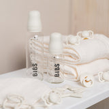 Baby Glass Bottle Complete Set Latex 225ml (Ivory)