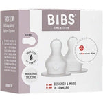 BIBS Baby Bottle Nipple Round Silicone 2-pack