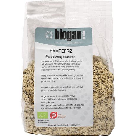 Biogan Hampfrön Skalade Ekologisk | 400 g