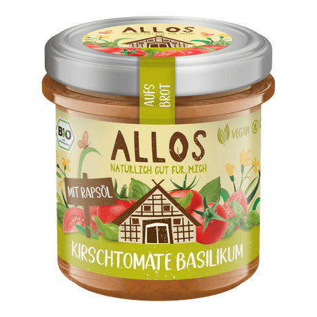 Allos Smörgåspålägg Aufs Brot | Cherry Tomat basilika EKO