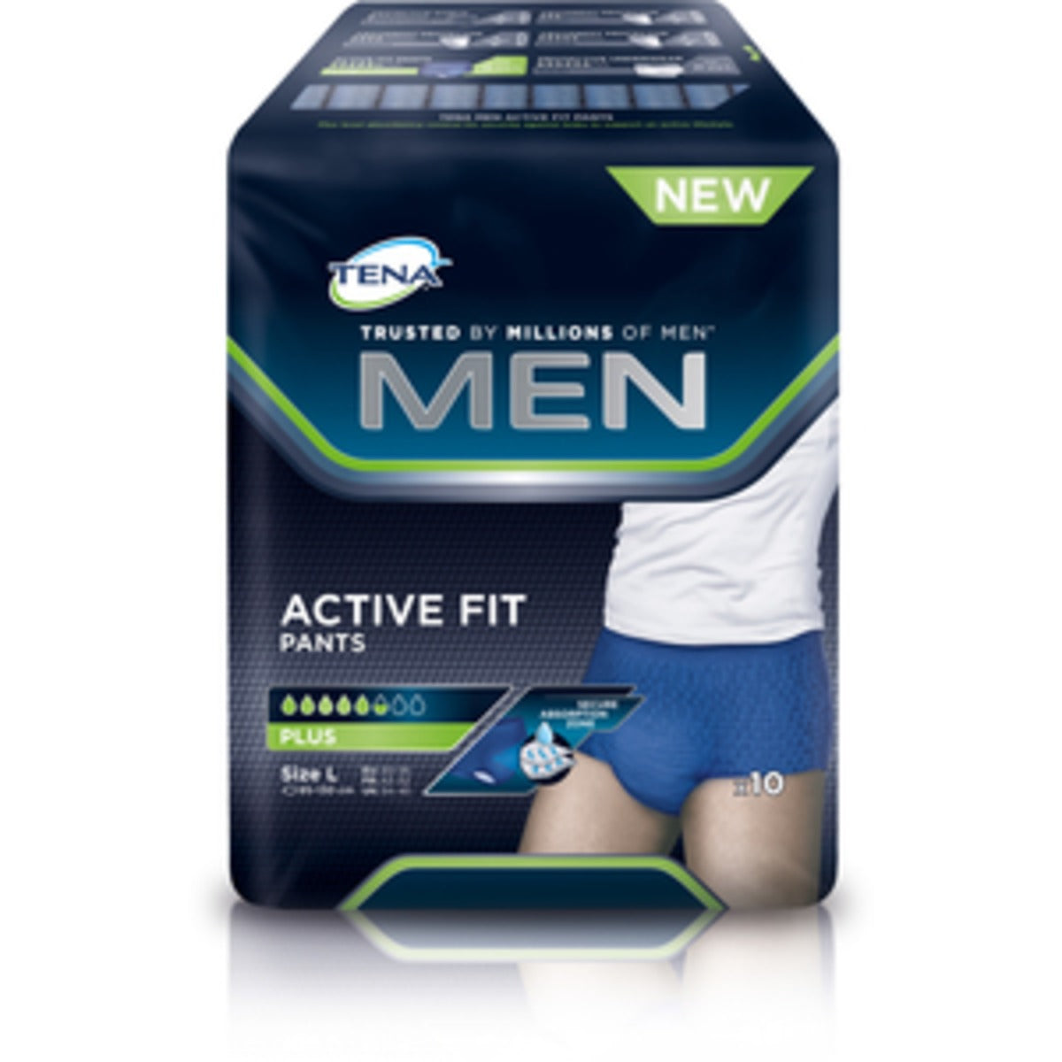 Men Active Fit Pants Plus - Large