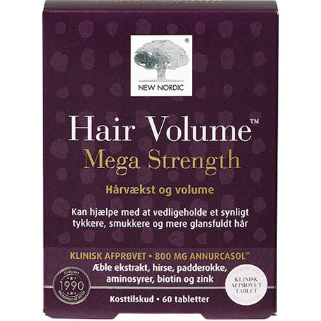 New Nordic Hair Volume Mega Strength | 60 tabletter