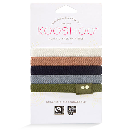 Kooshoo Hårelastikker Classic Plastikfri 5 Stk