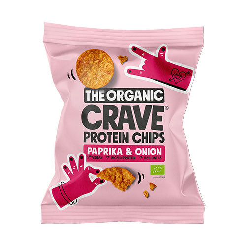 Veganska proteinchips med paprika & lök Ø