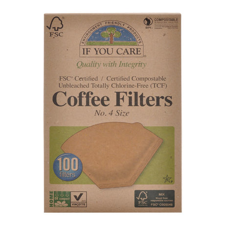 Kaffefilter Oblekt Nr. 4