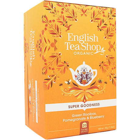 Koffeinfri Te Green Rooibos, Pomegranat & Blueberry EKO