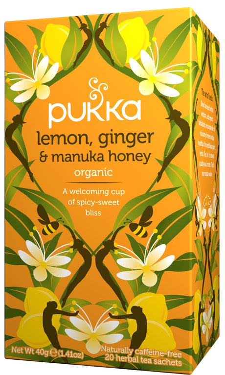 Lemon Ginger & Manuka Honey Tea Eco
