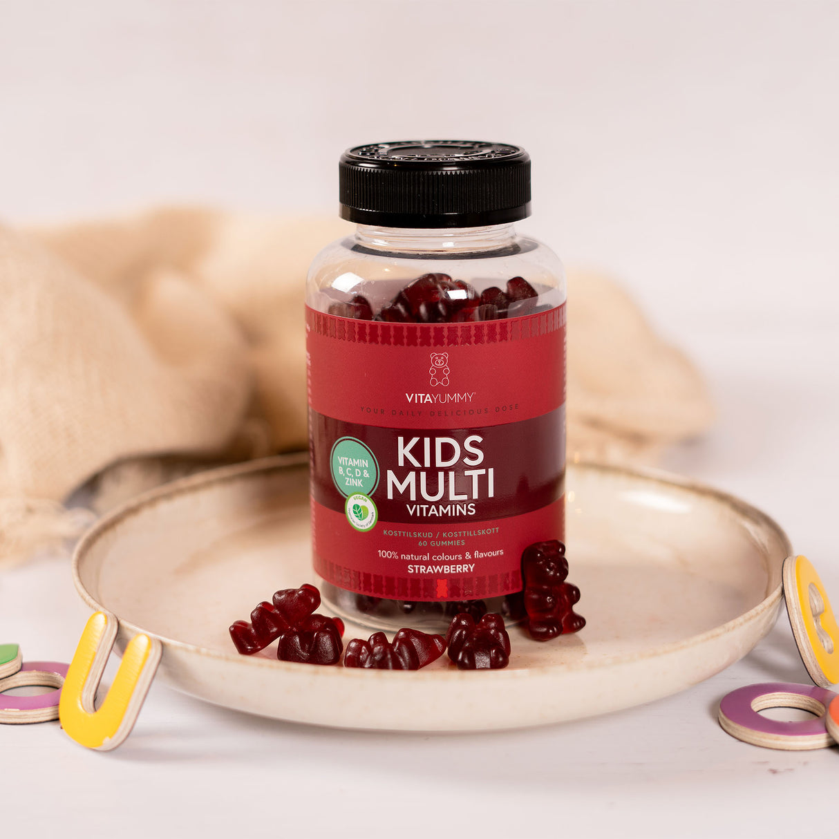 VitaYummy Kids Multivitamin Strawberry | 60 vingummin