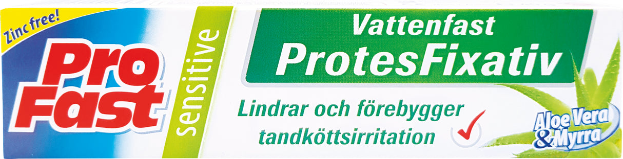 Sensitive Vattenfast Protesfixativ