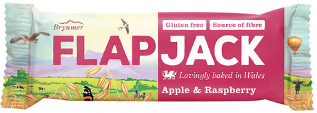 Flapjack med äpple och hallon