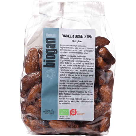 Biogan Dadlar Utan Kärna Ekologisk | 500 g