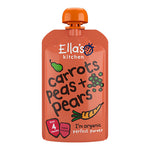 Ellas Kitchen Babymos Morot, Ärtor & Päron 4 månader EKO | 120 g
