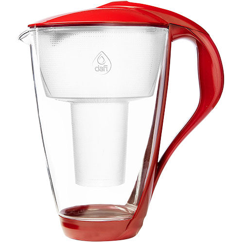 Vannfilter Kanna Glas 2 L Röd