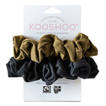 KooShoo Hår Scrunchie Svart Olive 2 St - EKO & Plastfri - 2 St