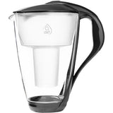Vannfilter Kanna 2 Liter Glas, Antracitgrå