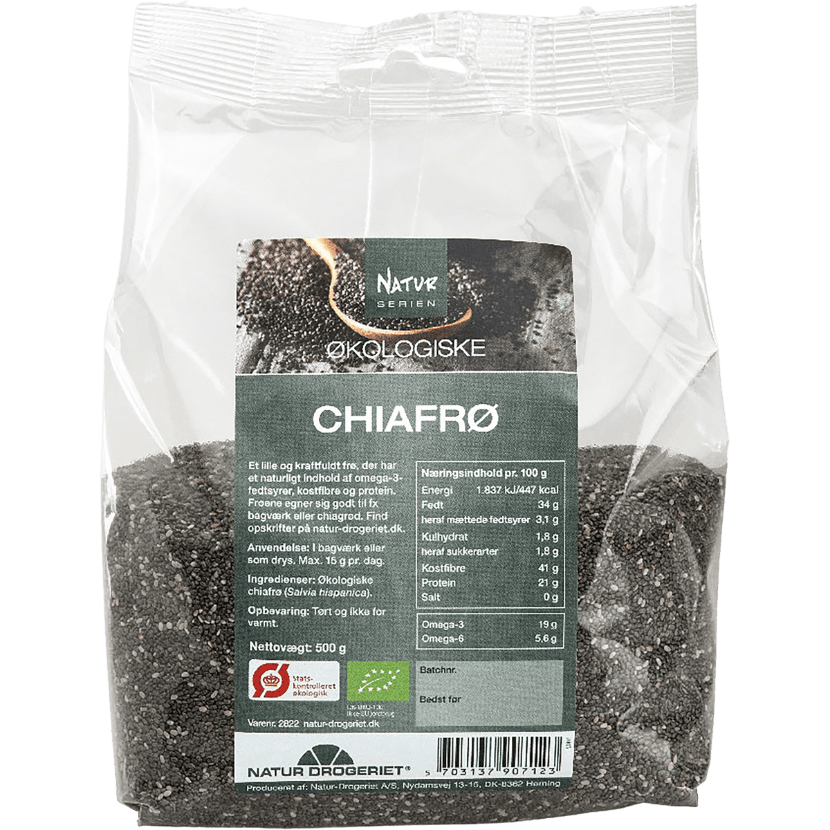 Natur-Drogeriet Chia Frö Ekologisk | 500 g