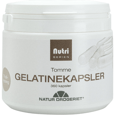 Natur-Drogeriet Tomma Gelatinkapslar Från kalv/nötkött | 360 kapslar