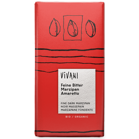 Vivani Mörk Marsipan Amaretto Ekologisk | 100 g