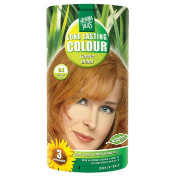Henna Hårfärg Plus 8.4 Hårfarve Copper Blond Long Lasting Colour