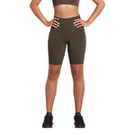 Boody Motivate 8" High-waist Shorts Mörk Oliv | Stl. L