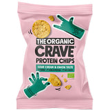 Veganska proteinchips med sour cream & onion Ø