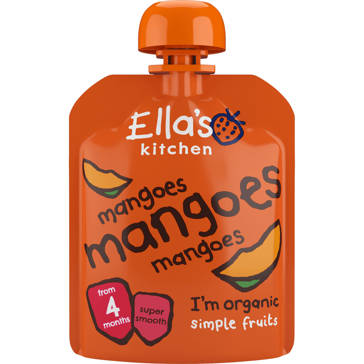 Ellas Kitchen Babymos 4 mån+ Mango Ekologisk | 70 g