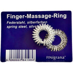 Finigrana Akupressurring, fjäderstål silverfärgad, 20 mm