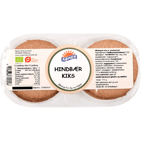 Rømer Kex m. Hallonfyllning Ekologisk | 175 g