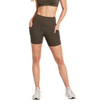 Boody Motivate 5" High-waist Shorts Mörk Oliv | Stl. S