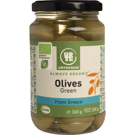 Urtekram Gröna Oliver Ekologisk | 360 g