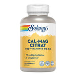 Solaray Cal-Mag Citrat med Vitamin D + K2 | 150 kapslar