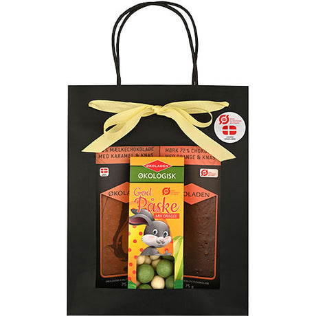 Økoladen Gourmet presentpåse m. påskedragéer Ø | 240 GR