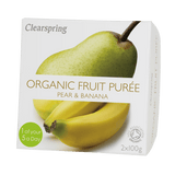 Clearspring Fruktpuré Ekologisk 200 g | Banan och Päron