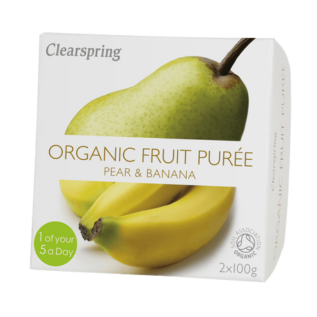 Clearspring Fruktpuré Ekologisk 200 g | Banan och Päron
