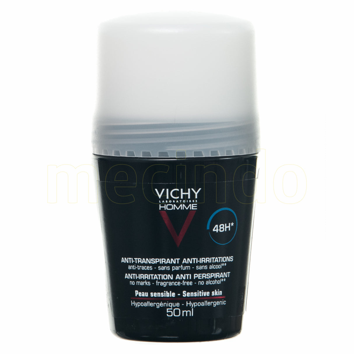 Vichy Homme Antiperspirant Deo Roll-on 48h Oparfymerad