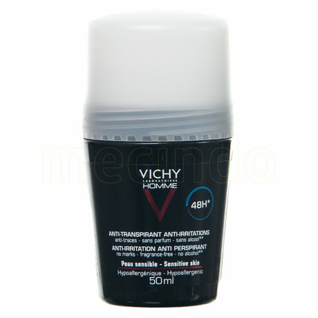 Vichy Homme Antiperspirant Deo Roll-on 48h Oparfymerad