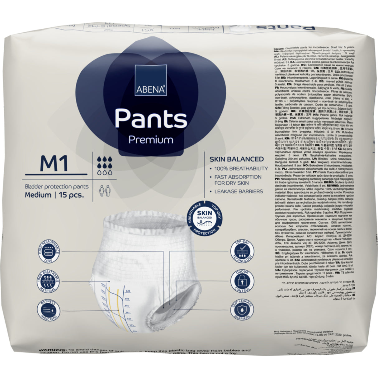 Pants Byxor M1 Inkontinens, Premium