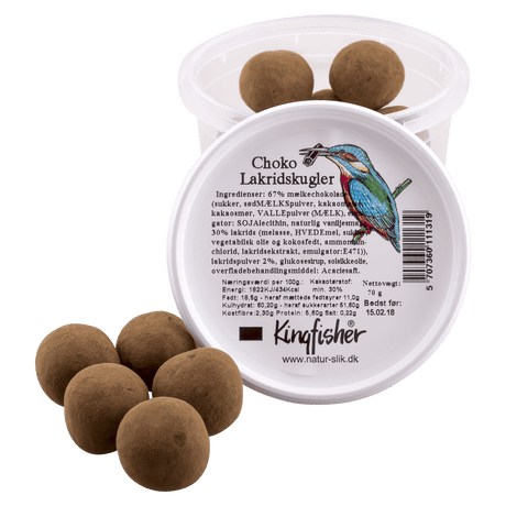 Kingfisher Choklad Lakritskulor | 70 g