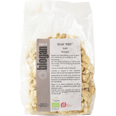 Biogan Sojaprotein Ekologisk Sojakött | 250 g